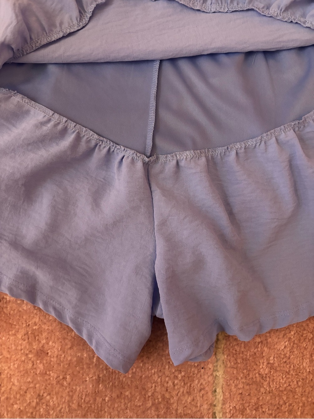 Blue Ruffle Romper - Picture 2 of 4